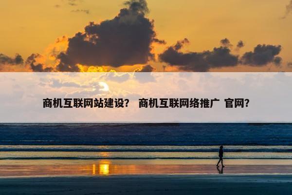 商机互联网站建设？ 商机互联网络推广 官网？