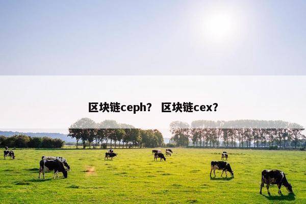 区块链ceph？ 区块链cex？