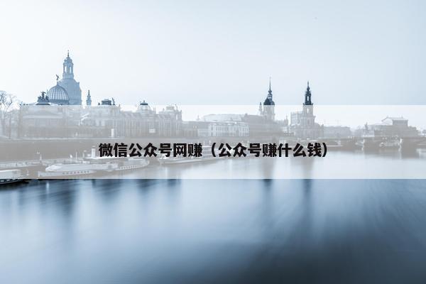 微信公众号网赚（公众号赚什么钱）