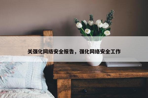 关强化网络安全报告，强化网络安全工作