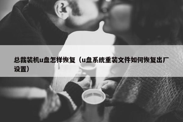 总裁装机u盘怎样恢复（u盘系统重装文件如何恢复出厂设置）