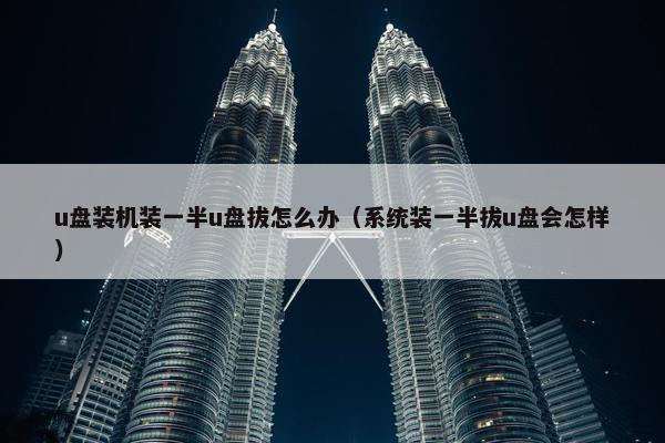 u盘装机装一半u盘拔怎么办（系统装一半拔u盘会怎样）