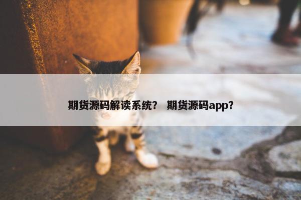 期货源码解读系统？ 期货源码app？