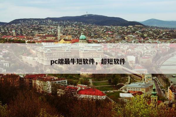 pc端最牛短软件，超短软件