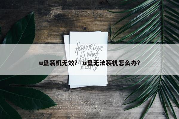 u盘装机无效？ u盘无法装机怎么办？