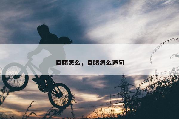 目睹怎么，目睹怎么造句