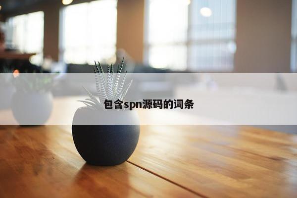 包含spn源码的词条