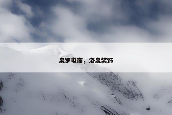 泉罗电商，洛泉装饰