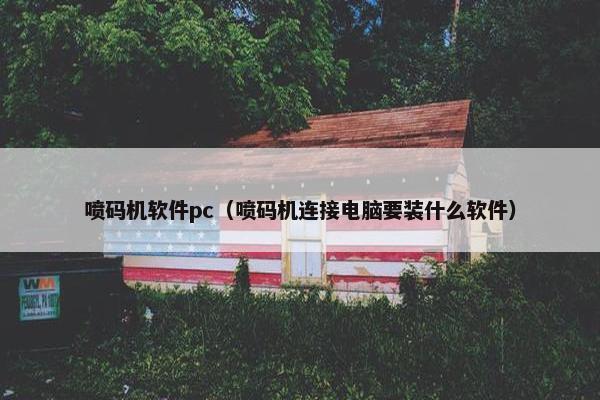 喷码机软件pc（喷码机连接电脑要装什么软件）