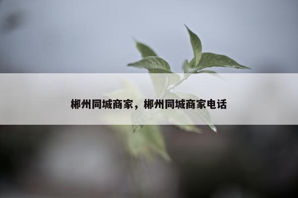郴州同城商家，郴州同城商家电话