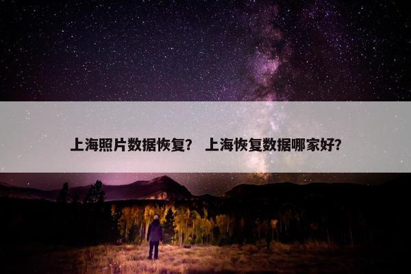 上海照片数据恢复？ 上海恢复数据哪家好？
