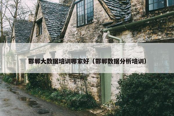 邯郸大数据培训哪家好（邯郸数据分析培训）