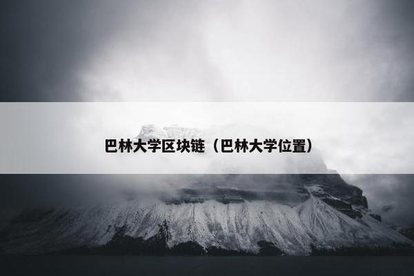 巴林大学区块链（巴林大学位置）