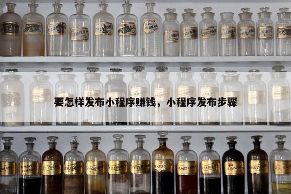 要怎样发布小程序赚钱，小程序发布步骤