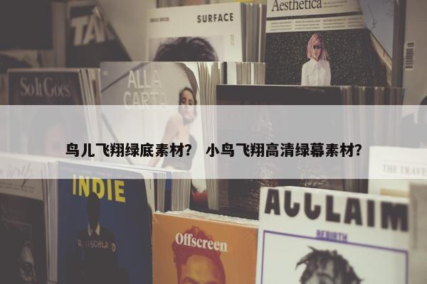 鸟儿飞翔绿底素材？ 小鸟飞翔高清绿幕素材？