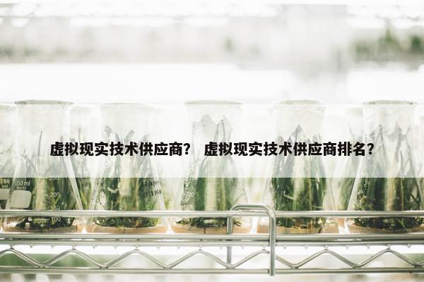 虚拟现实技术供应商？ 虚拟现实技术供应商排名？