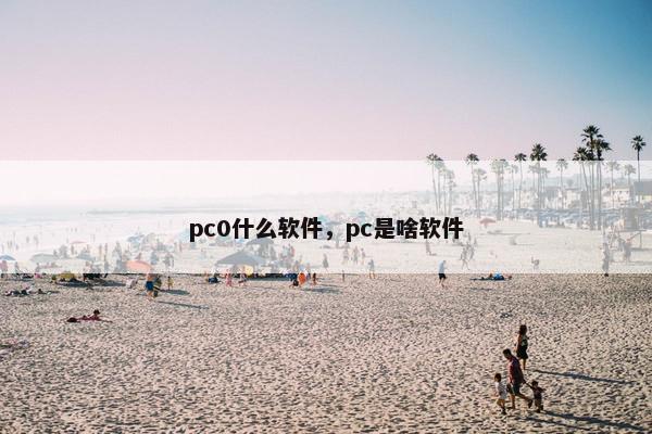 pc0什么软件，pc是啥软件
