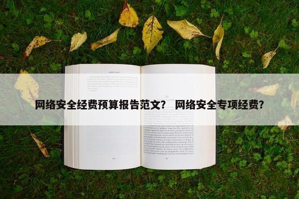 网络安全经费预算报告范文？ 网络安全专项经费？