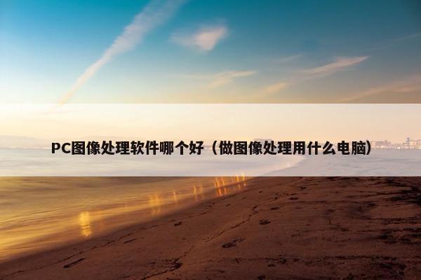 PC图像处理软件哪个好（做图像处理用什么电脑）
