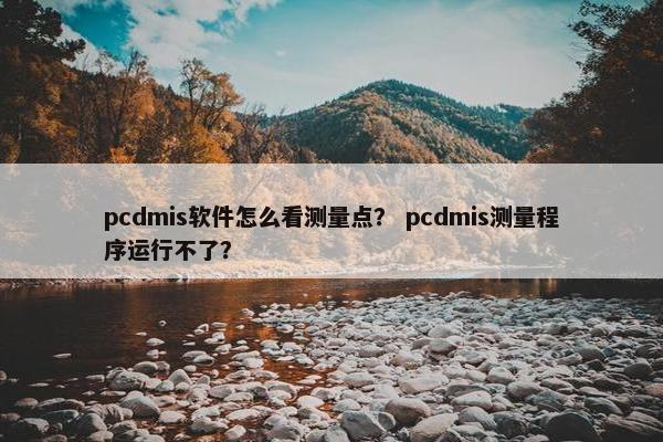 pcdmis软件怎么看测量点？ pcdmis测量程序运行不了？