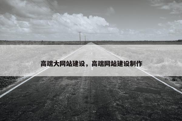 高端大网站建设，高端网站建设制作