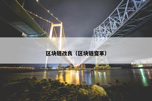 区块链改良（区块链变革）