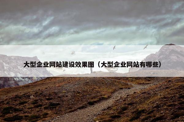 大型企业网站建设效果图（大型企业网站有哪些）