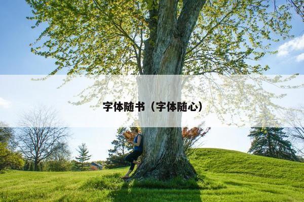 字体随书（字体随心）