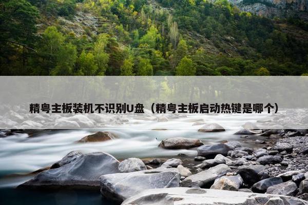 精粤主板装机不识别U盘（精粤主板启动热键是哪个）