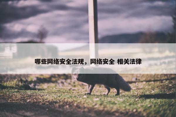 哪些网络安全法规，网络安全 相关法律