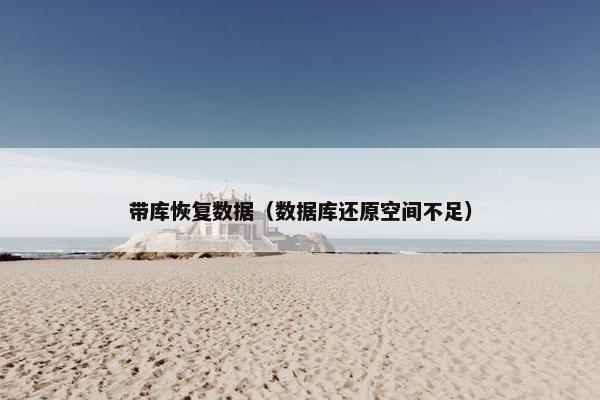 带库恢复数据（数据库还原空间不足）