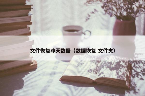 文件恢复昨天数据（数据恢复 文件夹）