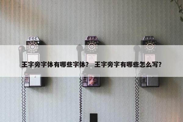 王字旁字体有哪些字体？ 王字旁字有哪些怎么写？