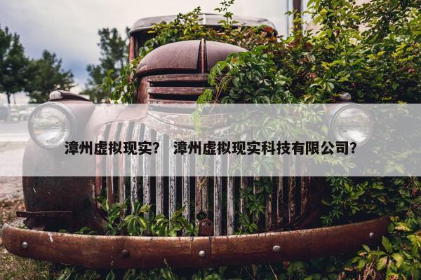 漳州虚拟现实？ 漳州虚拟现实科技有限公司？