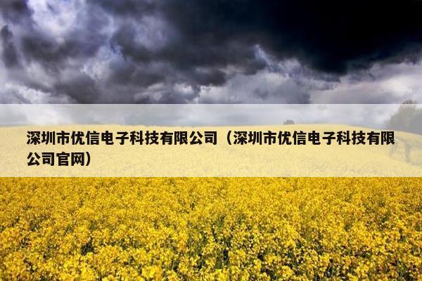 深圳市优信电子科技有限公司（深圳市优信电子科技有限公司官网）