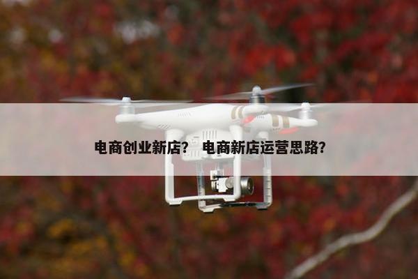 电商创业新店？ 电商新店运营思路？
