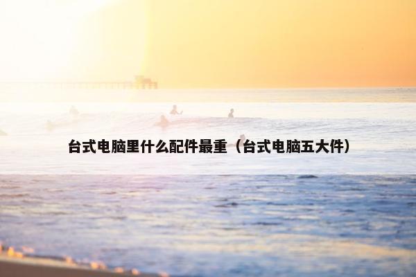 台式电脑里什么配件最重（台式电脑五大件）