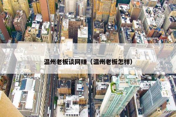 温州老板谈网赚（温州老板怎样）