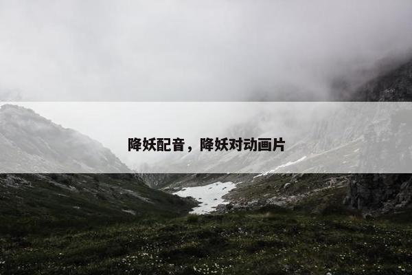 降妖配音，降妖对动画片