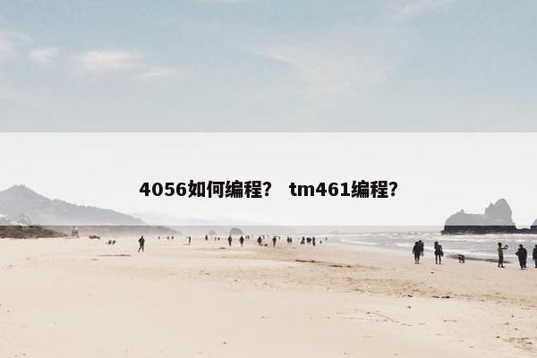 4056如何编程？ tm461编程？