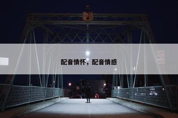 配音情怀，配音情感