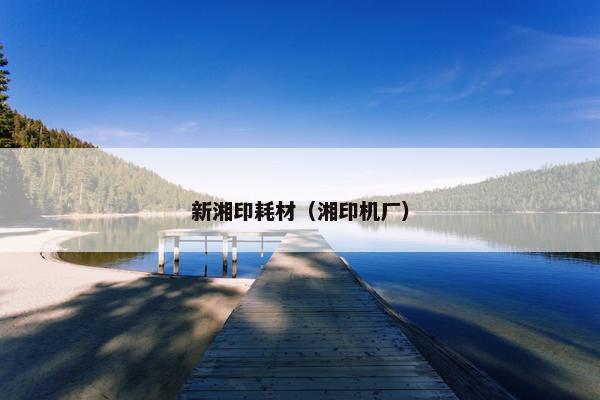新湘印耗材（湘印机厂）
