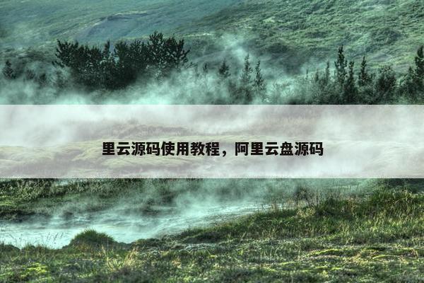 里云源码使用教程，阿里云盘源码