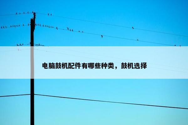 电脑鼓机配件有哪些种类，鼓机选择