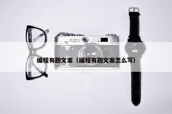 编程有趣文案（编程有趣文案怎么写）