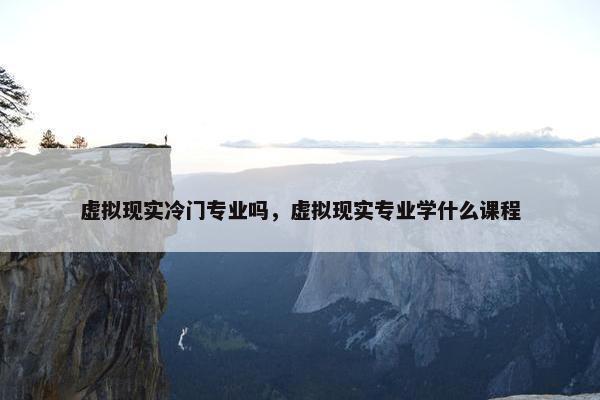 虚拟现实冷门专业吗，虚拟现实专业学什么课程