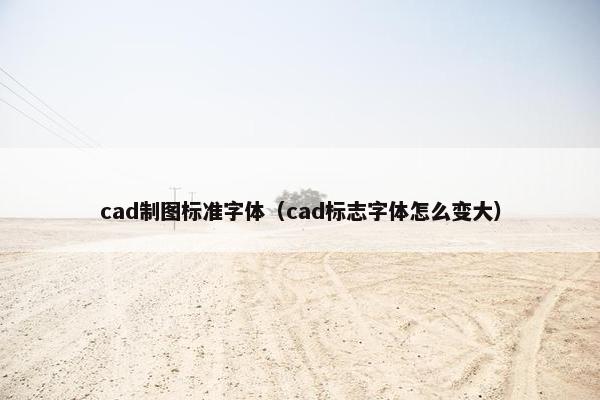 cad制图标准字体（cad标志字体怎么变大）