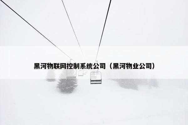 黑河物联网控制系统公司（黑河物业公司）