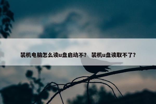 装机电脑怎么读u盘启动不？ 装机u盘读取不了？