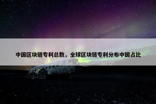 中国区块链专利总数，全球区块链专利分布中国占比